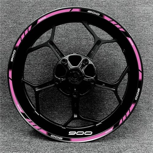 SQNYDH Motorrad-Felgenaufkleber Für Kawasaki Z900 Z 900 17 Zoll Reflektierende Felgenaufkleber Felgenrandaufkleber Reflektierend Komplettset Moto(Farbe 23) von SQNYDH