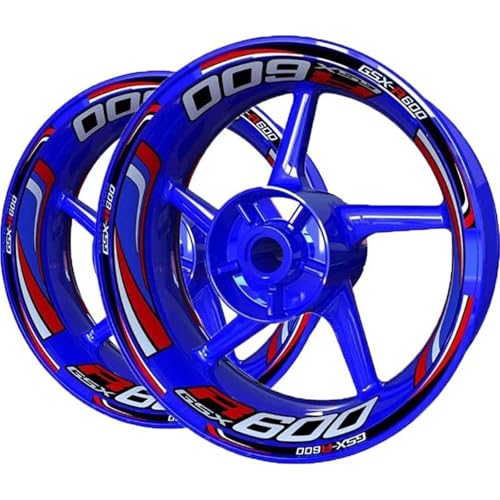 SQNYDH Motorrad-Felgenaufkleber Für Suzuki GSXR600 GSXR 600 Felgenaufkleber Reflektierende Dekorationsaufkleber (Farbe 8) von SQNYDH