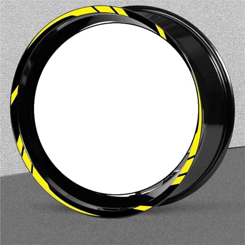 SQNYDH Motorrad-Felgenaufkleber Für Yamaha YZF R6 R3 YZF-R6 YZF-R3 YZFR6 YZFR3 Reflektierende Felgenaufkleber Felgenrandaufkleber Reflektierend Komplettset Moto(Farbe 5) von SQNYDH