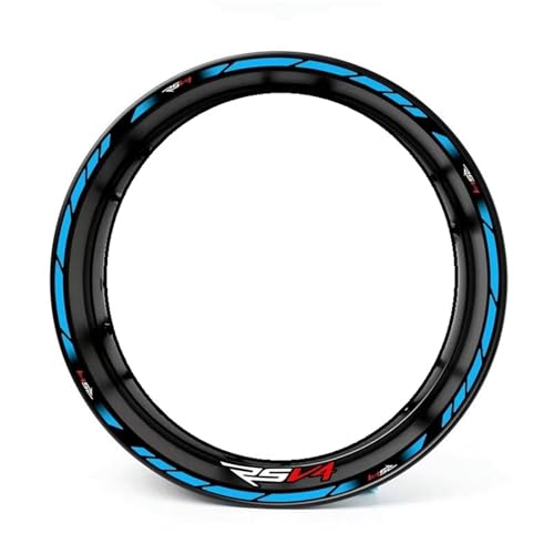 SQNYDH Motorrad-Felgenrandaufkleber Für Aprilia RSV4RF RSV4RFW RSV4 RF RFW Regenfeste Felgenband-Aufkleber Felgenrandaufkleber Reflektierend Komplettset Moto(Farbe 3) von SQNYDH