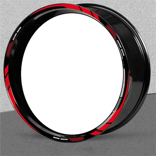 SQNYDH Reflektierende Motorrad-Felgenaufkleber Für Aprilia RSV4 RS150 RS250 RS660 RS V4 150 250 660 Felgenaufkleber Felgenrandaufkleber Reflektierend Komplettset Moto(Farbe 7) von SQNYDH