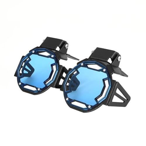 Umklappbarer Nebelscheinwerfer-Schutz Für Motorräder, Lampenabdeckung, Schild Für R1250GS R1250 R 1250 GS ADV Adventure 2018 2019 2020 2021 2022 Verschleißfest(Blau) von SQNYDH