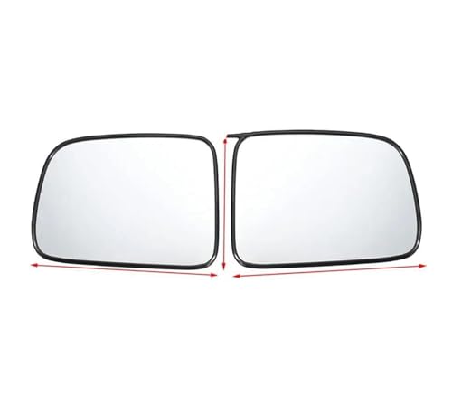 SQOFHA Ersatzspiegelglas Für CRV Für CR-V 2002 2003 2004 2005 2006 Autoaußenteil Rückspiegel Reflektierende Glaslinse Mit Heizung Spiegelglas(2PCS Left and Right) von SQOFHA