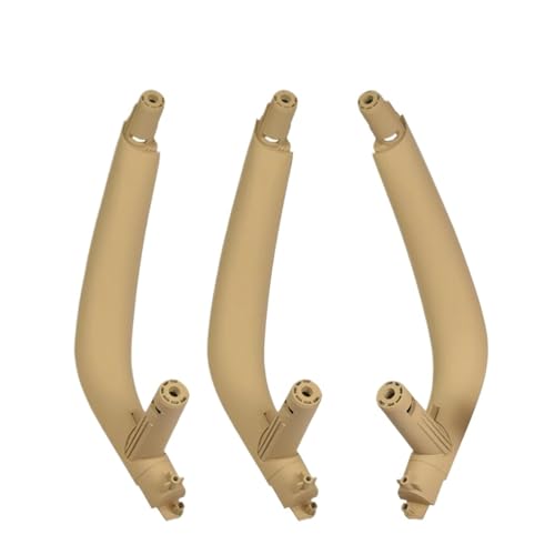 SQOFHA Türinnenverkleidung Türgriff 3 Farben Verbesserter Innenraum Innen ABS Pull Ersatz Für X5 X6 F15 F16 2014 2015 2016 2017 2018 Türinnengriff(Beige-RHD) von SQOFHA