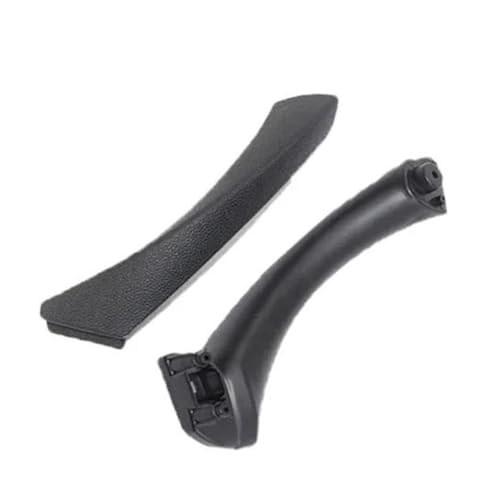 SQOFHA Türinnenverkleidung Türgriff Auto-Innenverkleidung Zierleiste schwarz links und rechts Für 3er E90 E91 316 318 320 325 328 Türinnengriff(Black-Left-Set) von SQOFHA