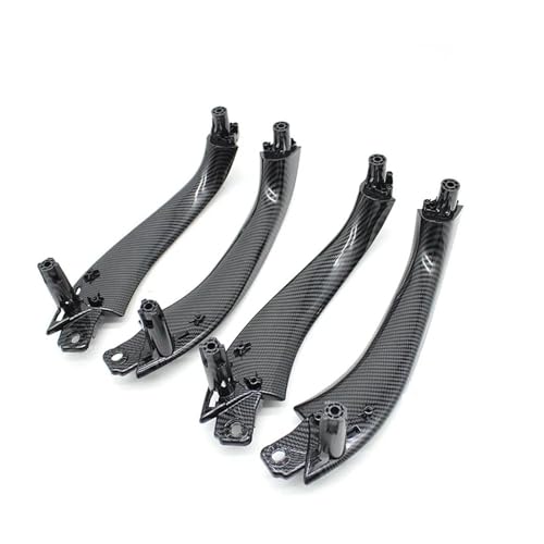 SQOFHA Türinnenverkleidung Türgriff Autoinnenraum Vorne Hinten Links Rechts Griff Innen Pull Abdeckung Trim Für X3 X4 G01 G02 F97 F98 2018-2022 Türinnengriff(Carbon Fiber 4PCS) von SQOFHA