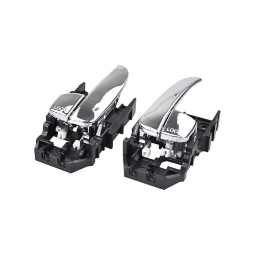 SQOFHA Türinnenverkleidung Türgriff Autoinnenraum Vorne Links Rechts Schwarz Innengriffe Für Hyundai Für Elantra 2001 2002 2003 2004 2005 2006 82610-2D000 Türinnengriff(Chrome) von SQOFHA