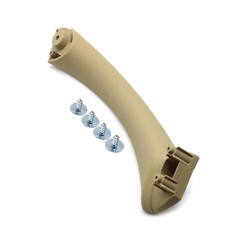 SQOFHA Türinnenverkleidung Türgriff Autoinnenraum links rechts Türgriff Panel Pull Trim Abdeckung für 3er E90 E91 E92 316 318 320 325 328i Türinnengriff(Beige-R-Inner 1PC) von SQOFHA
