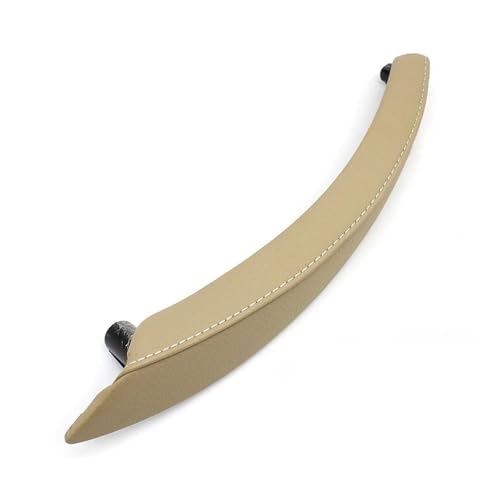 SQOFHA Türinnenverkleidung Türgriff Links Rechts Innen Passagier Pull Leder Äußere Abdeckung Ersatz für X5 X6 E70 E71 E72 2007-2014 Türinnengriff(Beige Left) von SQOFHA