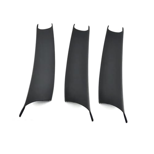 SQOFHA Türinnenverkleidung Türgriff Schwarzes Kohlefasermuster 3 Teile/Satz Auto-Innentürgriffabdeckung Für X5 E70 X6 E71 E72 2007–2014 Türinnengriff(Black RHD 3 Pcs) von SQOFHA