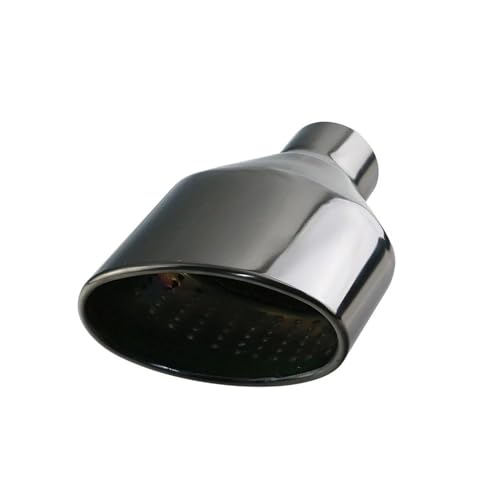 SQOFHFB Auto-Endrohre Universelles Auto-Auspuffrohr Für Poliertes Edelstahl-Auto Gerolltes/ovales Auslassrohr Mit Schrägem Ende Auspuffblende(H0DJ3027f-R) von SQOFHFB