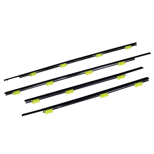 SQOFHFB Kantenschutz 4 Stück Autofenster Glas Versiegelte Streifen Seitenfenster Wheatherstrip Für CRV 2002–2022 Türdichtung(02-06) von SQOFHFB