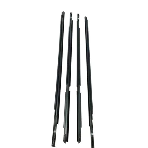 SQOFHFB Kantenschutz 4 Teile/Satz Schwarz Auto Fenster Glas Dichtung Moulding Trim Für Toyota Für Yaris Fließheck 2006-2013 Türdichtung von SQOFHFB