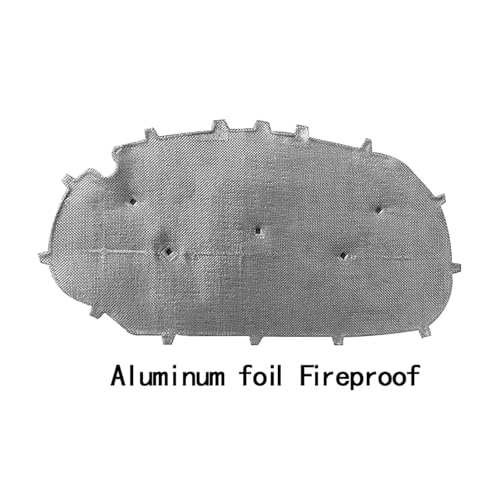 Insulation Pad Für VW Für Golf 6 Für Golf 6 Für GTI Fronthaube Motorschalldämmungspad Baumwolle Schallschutzabdeckung Wärmedämmmatte Hitzeschild(Silber) von SQOFJDF