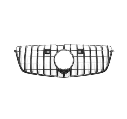 Kühlergrill Vorne Racing Grille Für Mercedes Für Benz GL Klasse X166 GL500 GL550 GL63 2013-2015 Oberen Stoßfänger Haube Mesh körper Kits Gitter(Schwarz) von SQOFJDF