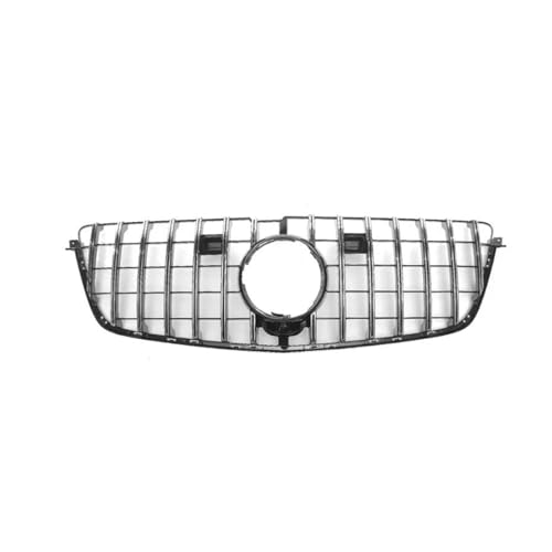 Kühlergrill Vorne Racing Grille Für Mercedes Für Benz GL Klasse X166 GL500 GL550 GL63 2013-2015 Oberen Stoßfänger Haube Mesh körper Kits Gitter(Silber) von SQOFJDF