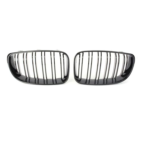 SQOFJDF Kühlergrill 2Pcs Auto Vorne Mitte Grille Mesh Grill Für E81 E87 1 Serie 2008 2009 2010 2011 ABS Kunststoff Glanz schwarz Gitter von SQOFJDF