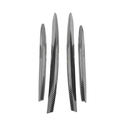 SQOFJDF Kühlergrill 4Pcs Auto Front Stoßstange Nebel Licht Kühlergrill Streifen Trim Dekoration Für Mercedes Für Benz Für CLA Klasse C118 X118 2023-2024 Gitter(Kohlefaser-Schwarz) von SQOFJDF