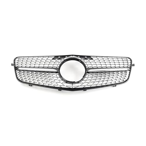 SQOFJDF Kühlergrill Auto-Frontstoßstangen-Motorhauben-Kühlergrill Diamond Style Grille für Mercedes für Benz E-Klasse W212 4-Türer 2010 2011 2012 2013 Gitter(Black Silver) von SQOFJDF