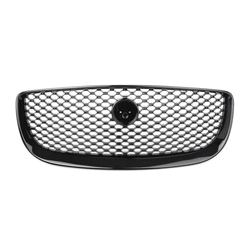 SQOFJDF Kühlergrill Auto Vorne Mitte Grille Für Jaguar XJ 2016 2017 2018 2019 2020 Auto Oberen Mesh Kühlergrill Gitter(Schwarz) von SQOFJDF