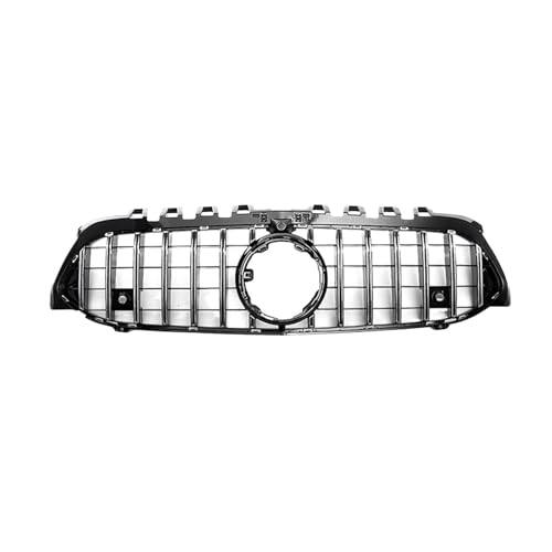 SQOFJDF Kühlergrill Für Mercedes Für Benz A-Klasse W177 2019-2022 A200 A220 A250 A35 Für AMG Kühlergrill Schwarz GTR Frontstoßstangengrill Gitter(B Silver) von SQOFJDF