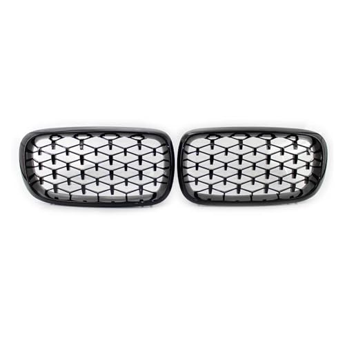 SQOFJDF Kühlergrill Glänzend schwarzer Auto-Kühlergrill für X5 F15 F85 2014 2015 2016 Diamond Meteor Style Grill ABS-Kunststoff 1 Paar Gitter SQOFJDF Kühlergrill Glänzend schwarzer Auto-Kühlergrill für X5 F15 F85 2014 2015 2016 Diamond Meteor Style Grill ABS-Kunststoff 1 Paar Gitter von SQOFJDF