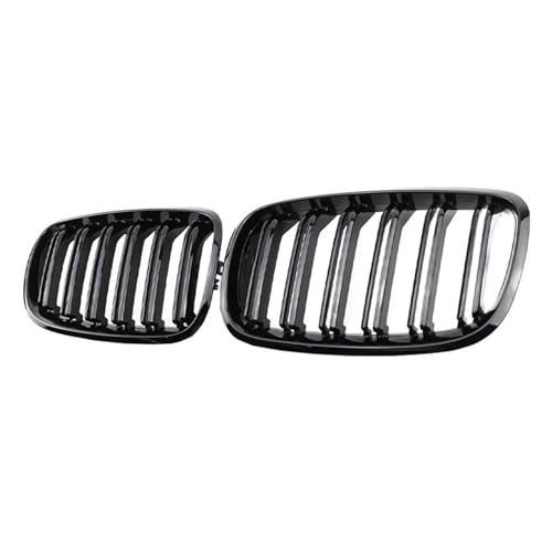 SQOFJDF Kühlergrill Schwarz glänzender Auto-Stoßfänger-Nierengrill, Frontgrill mit Doppellamellengittern für X5 X6 E70 E71 2008–2013, Auto-Glanzgrills Gitter SQOFJDF Kühlergrill Schwarz glänzender Auto-Stoßfänger-Nierengrill, Frontgrill mit Doppellamellengittern für X5 X6 E70 E71 2008–2013, Auto-Glanzgrills Gitter von SQOFJDF