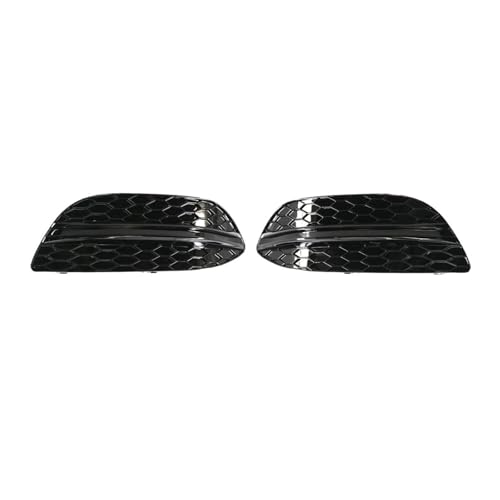Frontstoßstangengitter Auto Front Stoßstange Grille Nebel Licht Abdeckung Grill Chrome Zierleisten Für Benz Für C-Klasse W205 2014-2020 2058851623 2058851523 Auto Kühlergrill(Schwarz glänzend) von SQOFJGIGN