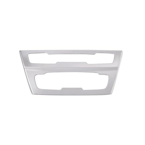 SQOFJGIGN Auto Aufkleber Auto Center Console CD Panel Dekoration Abdeckung Rahmen Trim Aufkleber für X1 F48 X2 F47 2016-2022 Automobil Zubehör(Silber) von SQOFJGIGN