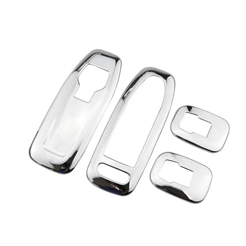 SQOFJGIGN Auto Aufkleber Auto Glas Fenster Heber Panel Umrüstung Abdeckung Trim Aufkleber für Peugeot 2008 2014-2019 Zubehör(Silber) von SQOFJGIGN