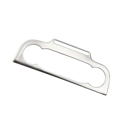 SQOFJGIGN Auto Aufkleber Auto Zentrale Steuerung AC Panel Rahmen Abdeckung Trim für Ford für Focus 4 MK4 2019 2020-2023 Klimaanlage knob Schalter(Steel Sliver) von SQOFJGIGN