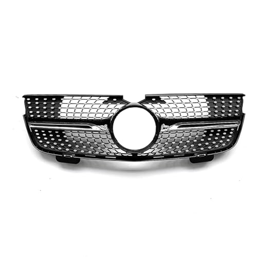 SQOFJGIGN Auto Stoßstangengrill Auto Kühlergrill Grill Oberen Stoßstange Haube Mesh Für Benz X164 GL320 Für Bluetec Für 4Matic CDI GL450 GL350 2007 2008 2009 Nieren Doppel Bar Front Grille(Schwarz) von SQOFJGIGN