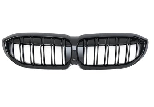 SQOFJGIGN Frontstoßstangengitter Front Kühler Gitter Nieren Grill Tuning Mesh Für 3 Serie G20 G21 2019 2020 2021 2022 318i 320i 320d 330i 340i 340d Auto Kühlergrill(Glossy Black 2 Line) von SQOFJGIGN