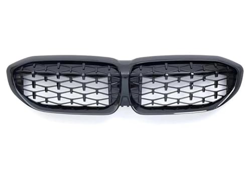 SQOFJGIGN Frontstoßstangengitter Front Kühler Gitter Nieren Grill Tuning Mesh Für 3 Serie G20 G21 2019 2020 2021 2022 318i 320i 320d 330i 340i 340d Auto Kühlergrill(Schwarz) von SQOFJGIGN