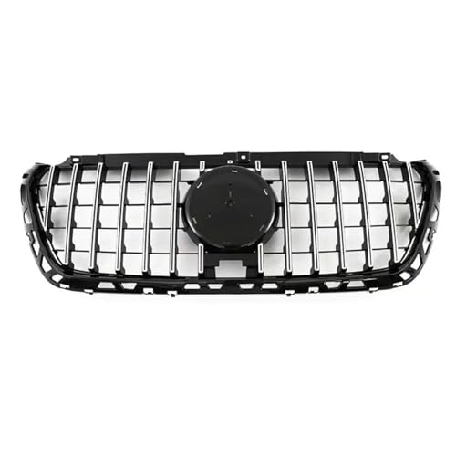 SQOFJGIGN Frontstoßstangengitter Frontstoßstangengrill Haubengrill Für Mercedes Für Benz Für Sprinter W907 2018 2019 2020 2021 2022 2023 Tuning-Grills Auto Kühlergrill(Silber) von SQOFJGIGN