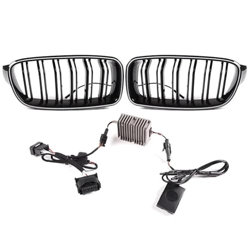 SQOFJGIGN Frontstoßstangengitter Für 3er-Serie F30 F31 F35 320i 325i 328i 2013–2019 Auto-Frontstoßstange Racing-Kühlergrill Nieren-Racing-Grills Auto Kühlergrill(NBT 15-17) von SQOFJGIGN