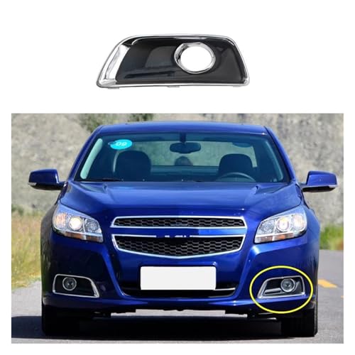 SQOFJGIGN Frontstoßstangengitter Nebelscheinwerfer-Grillrahmen-Panel-Abdeckung Auto-Chrom-Nebelscheinwerfer-Zierabdeckung Grill-Stoßstange Für Chevy Für Malibu 2012–2015 Auto Kühlergrill(Links) von SQOFJGIGN