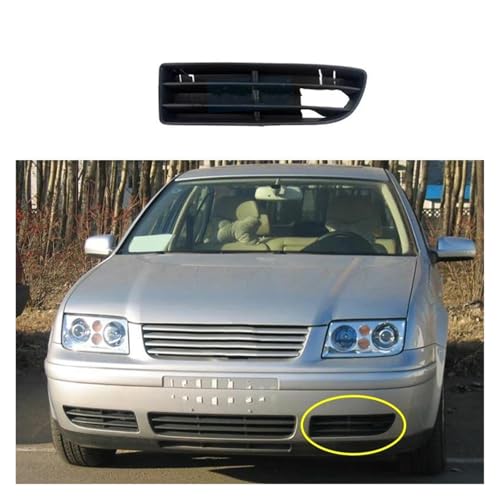 SQOFJGIGN Frontstoßstangengitter Unterer Grill Verschleißfest Kratzfest Stoßstangen-Seitengrill-Abdeckung Für VW Für Jetta Für Bora Für MK4 2002–2005 Auto Kühlergrill(Links) von SQOFJGIGN