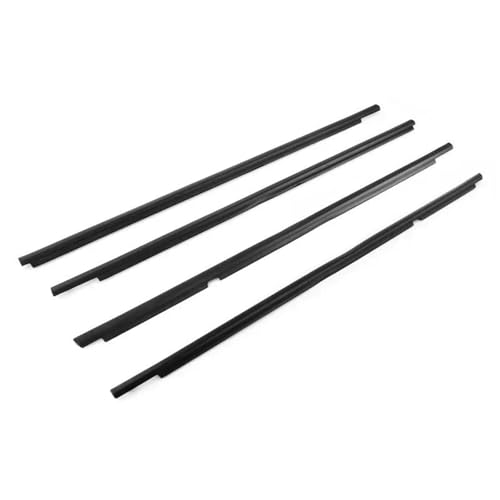 SQOFJGIGN Heckscheibendichtung 4Pcs Auto Fenster Glas Versiegelt Streifen Seite Fenster Wheatherstrip Für Toyota Für Corolla 2009 2010 2011 2012 Kantenschutz Autotür(Schwarz) von SQOFJGIGN
