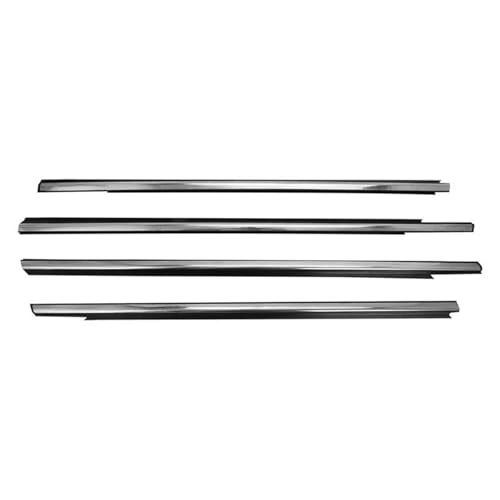 SQOFJGIGN Heckscheibendichtung 4Pcs Auto Fenster Wetter Streifen Fenster Glas Wasserdicht Druck Streifen Dichtung Streifen Für Peugeot 301 2013-2017 Kantenschutz Autotür(Chrome) von SQOFJGIGN