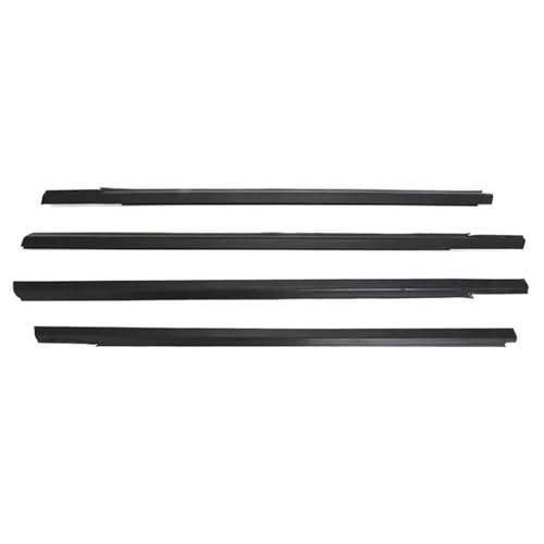 SQOFJGIGN Heckscheibendichtung 4Pcs Auto Fenster Wetter Streifen Fenster Glas Wasserdicht Druck Streifen Dichtung Streifen Für Peugeot 301 2013-2017 Kantenschutz Autotür(Schwarz) von SQOFJGIGN