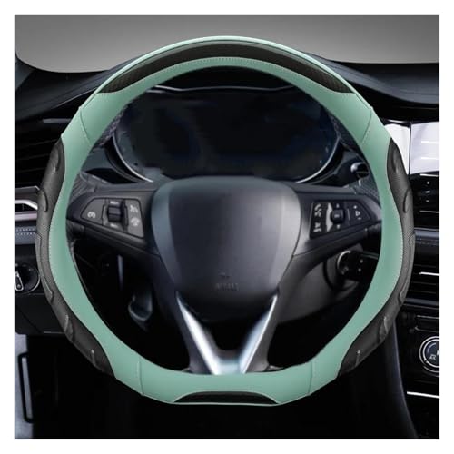 SQOFJGIGN Lenkrad Bezug Auto Auto Lenkrad Abdeckung D Form Leder Für Opel Für Astra 2015-2021 Für Grandland X Für Insignia CT 2017-2021 Lenkradhüllen(GRÜN) von SQOFJGIGN