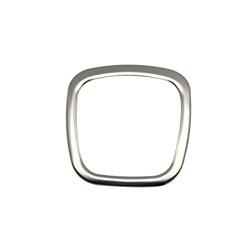 SQOFJGIGN Lenkradabdeckung Car Trim Cover Aufkleber Chrome Lenkradrahmen Ersatz Für A3 8P S3 A4 B6 B7 B8 A5 A6 C6 Q7 Q5 Innenausstattung Lenkradbezug(Silber) von SQOFJGIGN