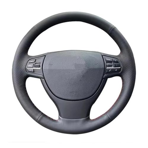 SQOFJGIGN Lenkradschoner Auto-Lenkradabdeckung Für F10 520i 528i 2013 2014 730Li 740Li 750Li 2014, DIY-Mikrofaser-Ledergeflecht Für Lenkrad Auto Lenkradbezug(Yellow Thread) von SQOFJGIGN