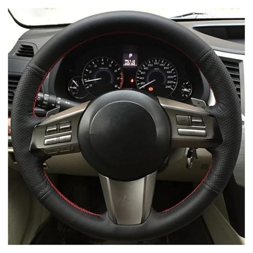 SQOFJGIGN Lenkradschoner Für Subaru Für Outback 2010 2011 2012 Für Legacy 2009-2012 Auto-Lenkrad-Geflechtabdeckung, Handgenähtes Auto-Innenzubehör Auto Lenkradbezug(Yellow Thread) von SQOFJGIGN