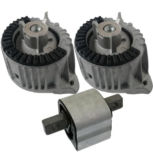 SQOFJGIGN Motorhalter 3PCS Gummi Motor Halterung Motor Übertragung Getriebe Unterstützung Für Mercedes Für Benz W204 C204 C180 2007-2015 A2122406817 A2122401618 Motoraufhängung von SQOFJGIGN