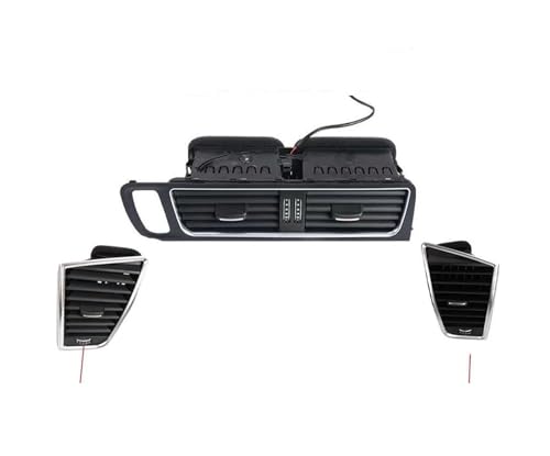 SQOGJSGZ Klimaanlage Entlüftung Für Q5 2009-2018 8R1820951 8R1820901 LHD Front Dash Mitte Links Rechts Klimaanlage AC Vent Grille Rahmen Outlet Montage Klimaanlagendüsen(LHD-ABC) von SQOGJSGZ