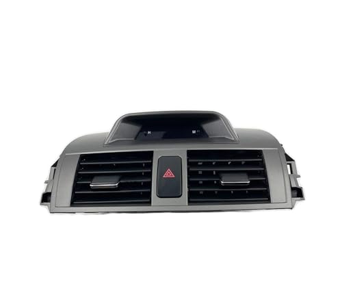 SQOGJSGZ Klimaanlage Entlüftung Für Toyota Für Corolla Für Altis 2007-2013 Uhr Power Kabel Notfall Schalter Kabel Auto Klimaanlage AC Vent Outlet Panel Klimaanlagendüsen(Gray Style B) von SQOGJSGZ