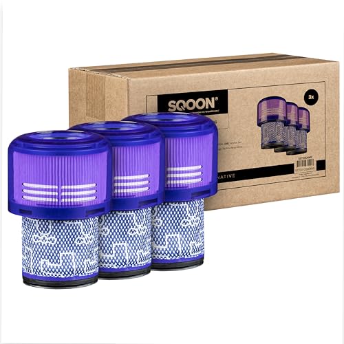 SQOON® Filterset geeignet für Dyson V11,V15, 3 Pack Vakuumfilter Ersatz für Für Dyson Filter V15 V11 SV14 SV17 SV22 Animal Torque Drive Cyclone Extra Pro Staubsauger, Für Dyson v11 Ersatzteile von SQOON