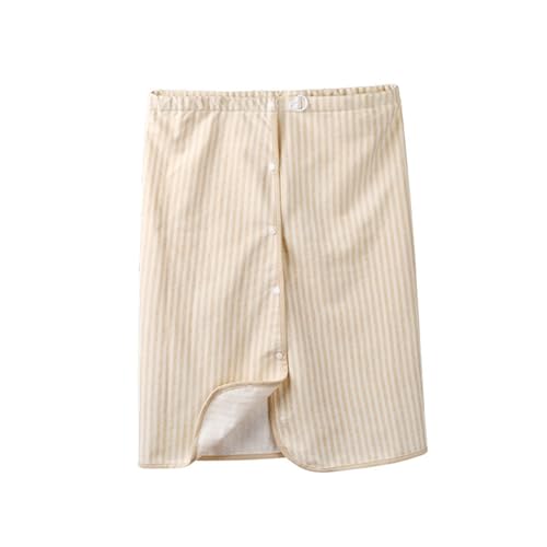 SQOYEI Baumwolle Inkontinenz Bettunterlage Mit Fester Schnalle, Inkontinenzauflage Verstellbare Taille Inkontinenzunterlage Waschbar, Senioren Pflegeheim(XXL,Apricot-Button) von SQOYEI